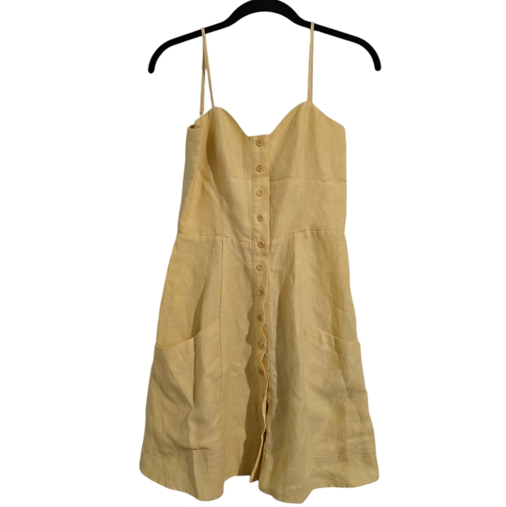 EUC‎ Reformation Amery Mini Dress Yellow Size 0